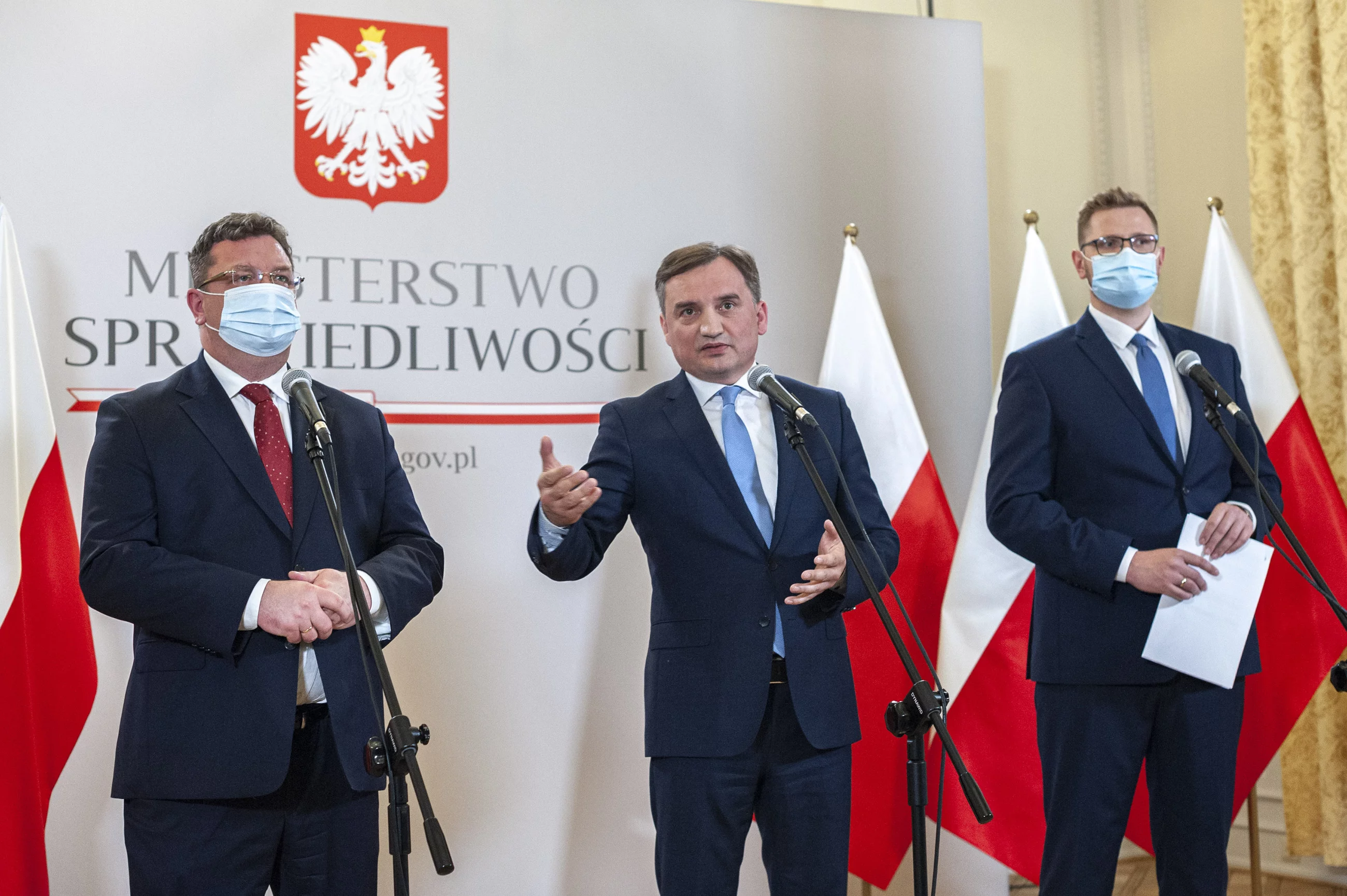 Michał Wójcik, Zbigniew Ziobro i Michał Woś