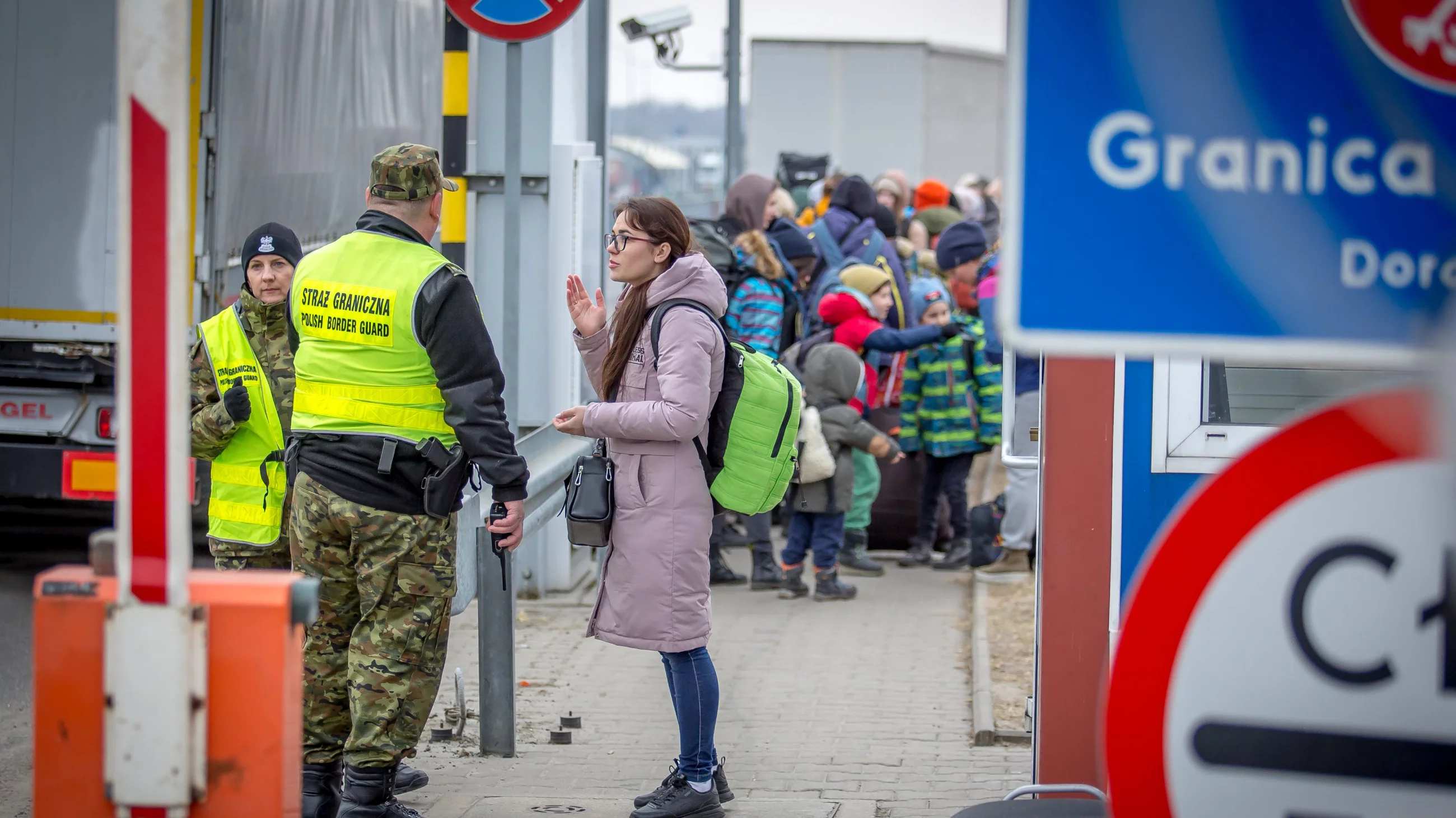 Wojna na Ukrainie. Uchodźcy na granicy z Polską