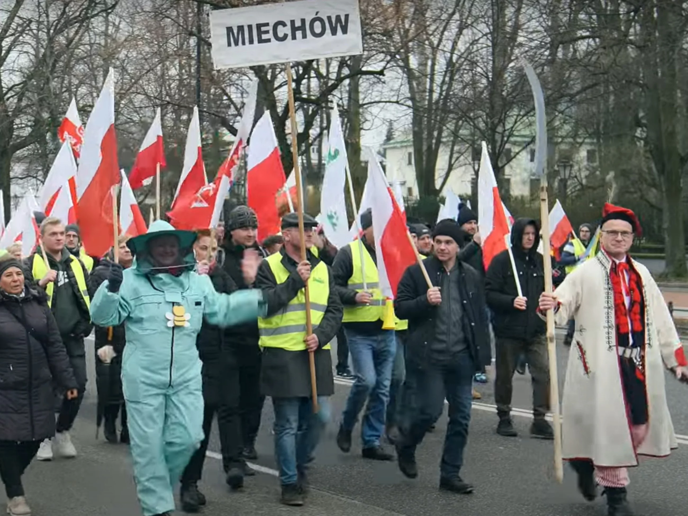 Protest rolników w Warszawie