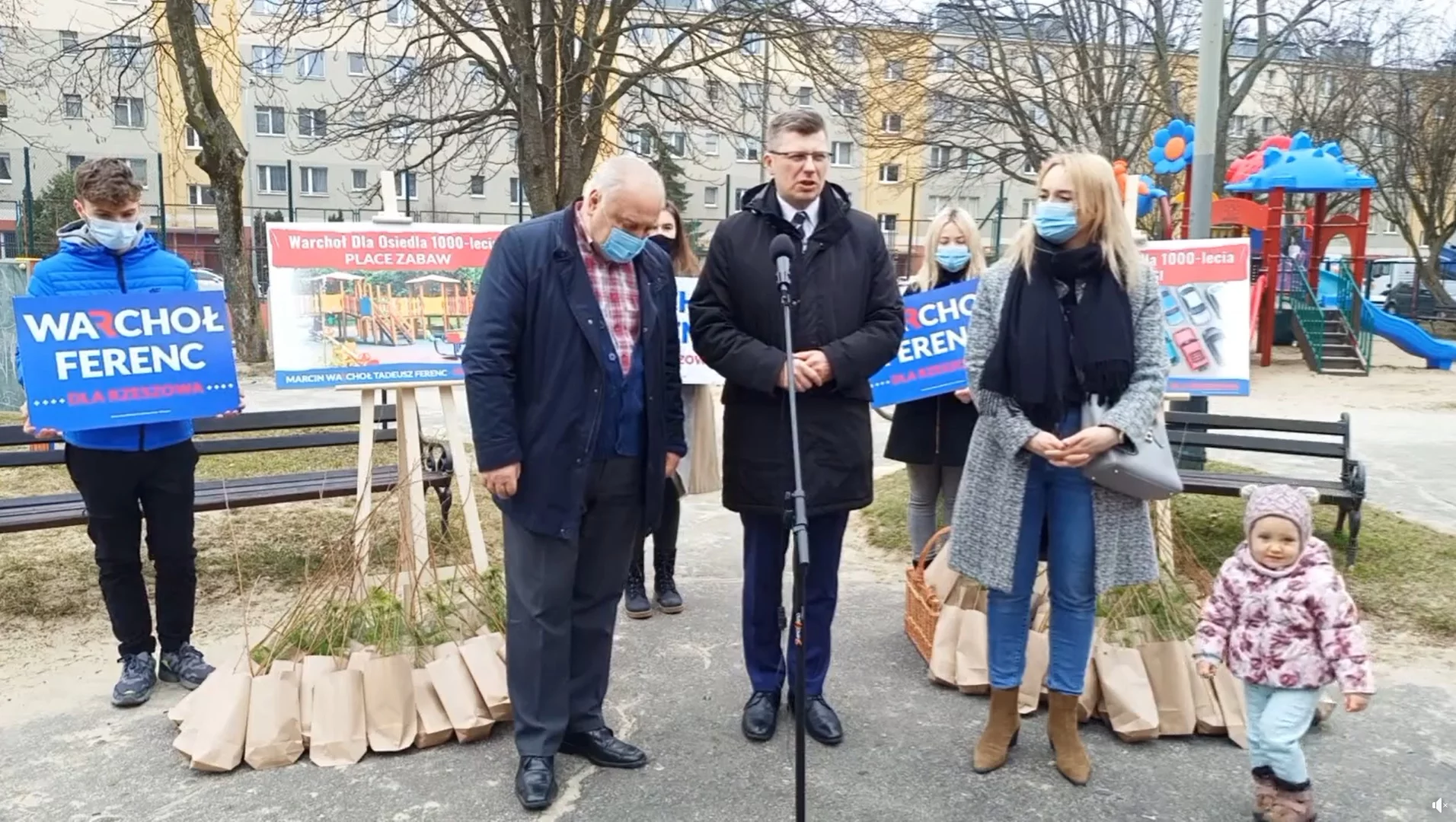 Marcin Warchoł na konferencji prasowej