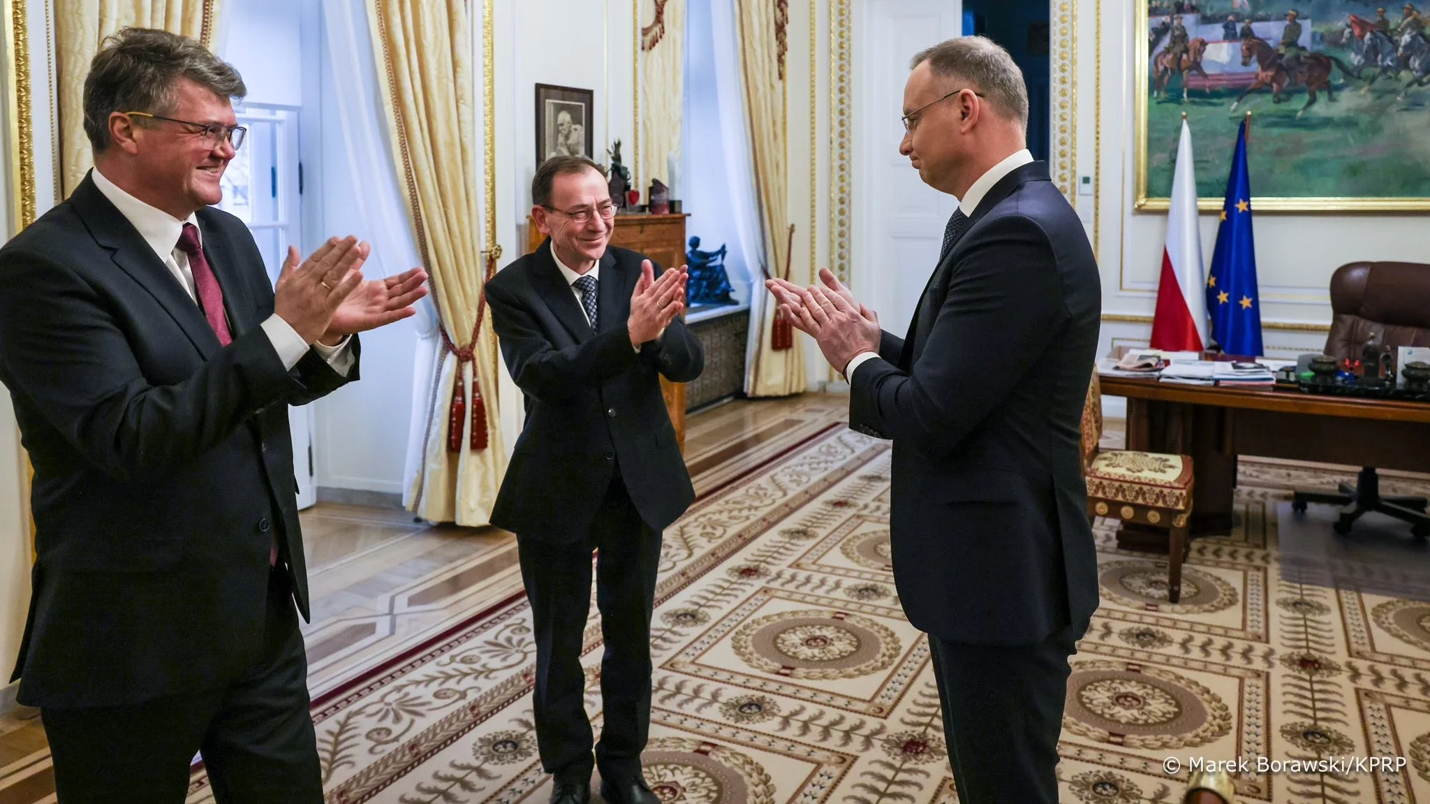 Maciej Wąsik, Mariusz Kamiński i Andrzej Duda