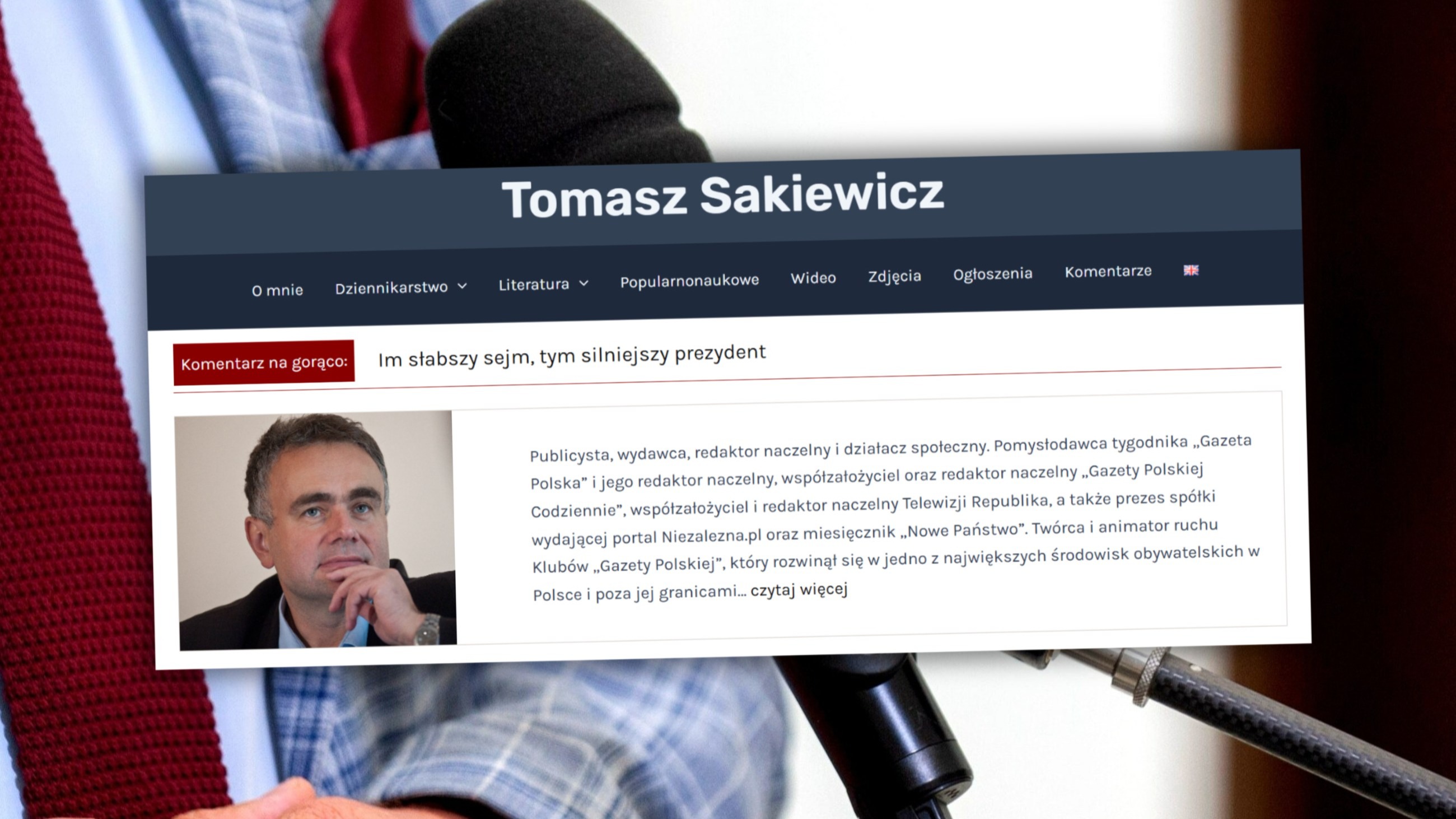 Sakiewicz rusza z nowym projektem. „Moje intuicje kosmologiczne”