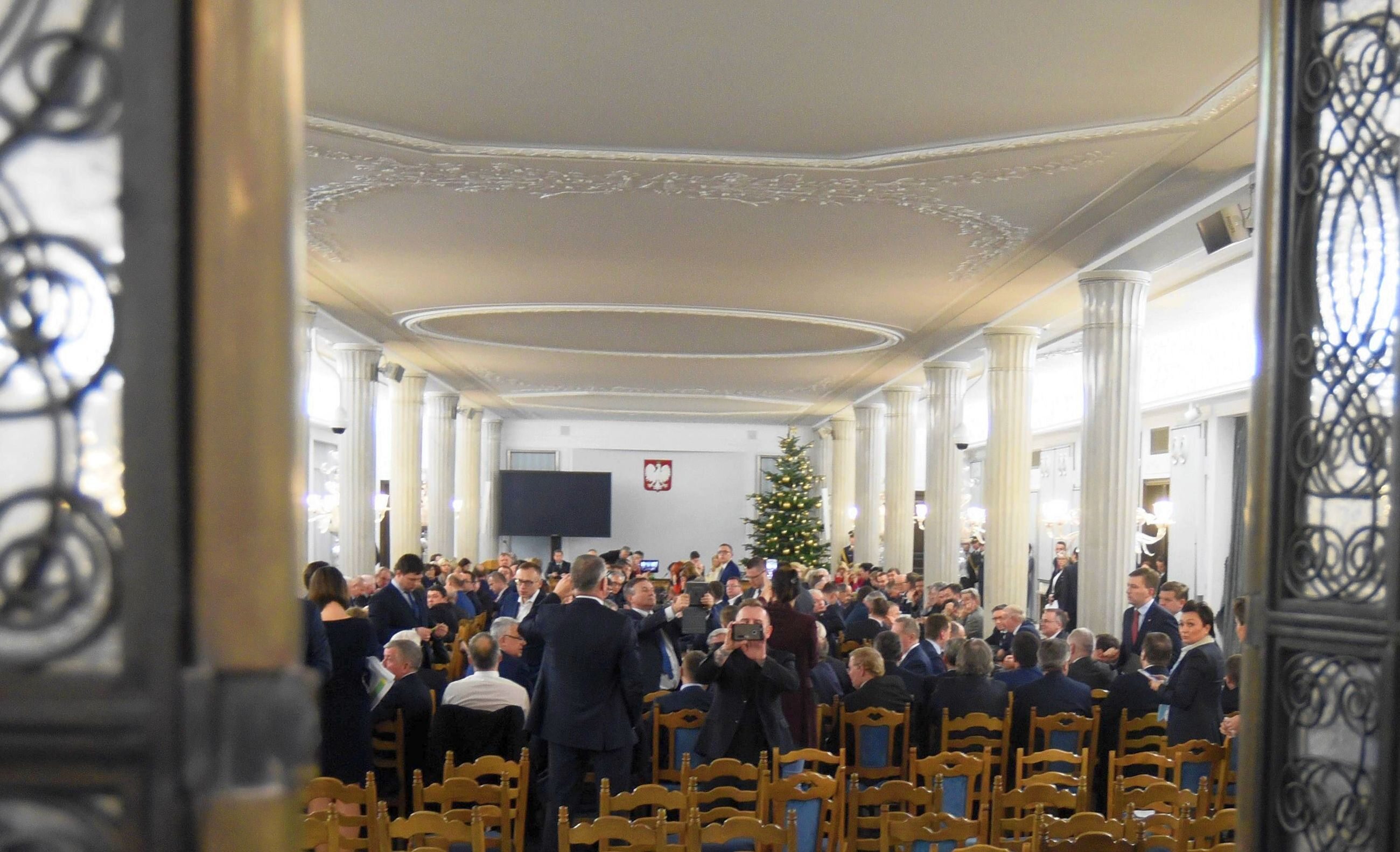 Sala Kolumnowa w Sejmie, 16 grudnia 2016 roku