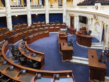 Sala posiedzeń Izby Reprezentantów stanu Idaho.