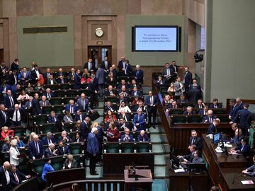 Sala posiedzeń Sejmu.