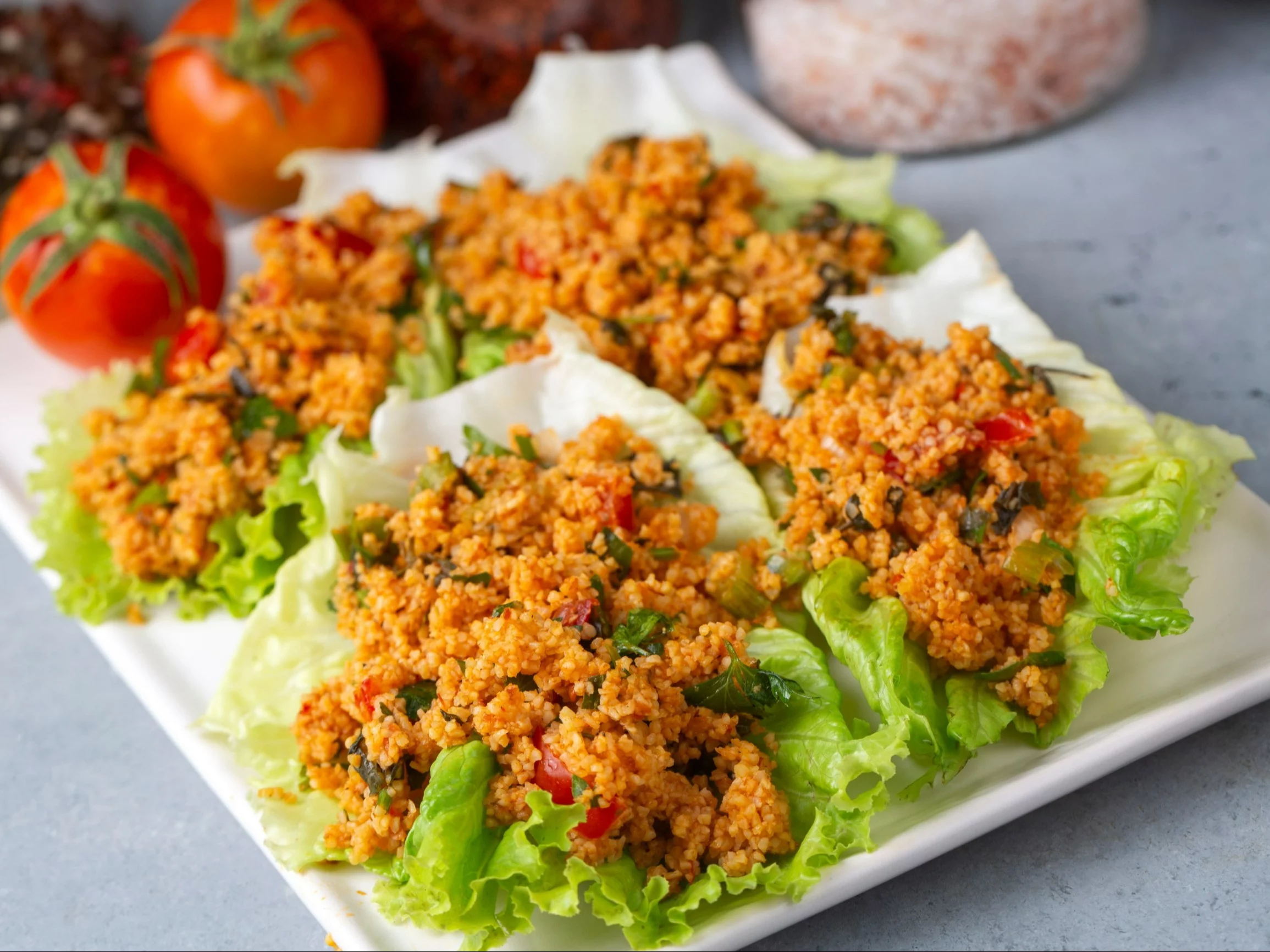 Turecka sałatka z kaszy bulgur