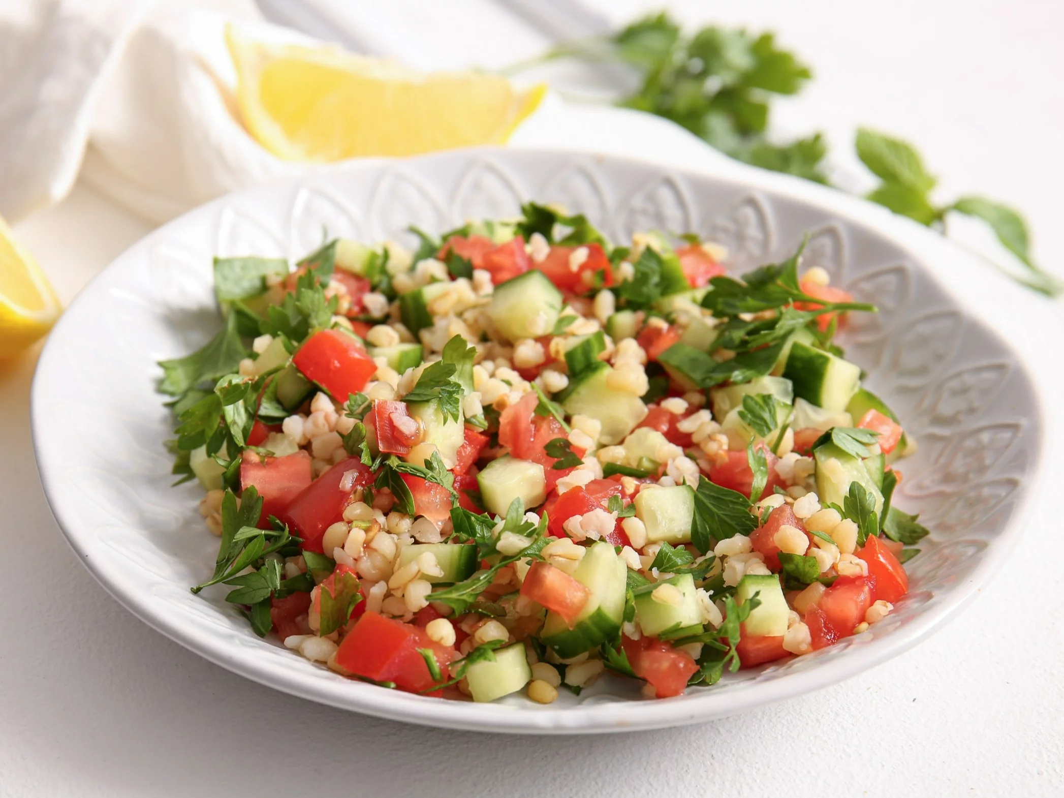 Sałatka z kaszy bulgur