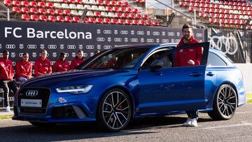 Samochody Audi piłkarzy Barcelony