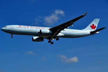 Samolot Air Canada, zdjęcie ilustracyjne
