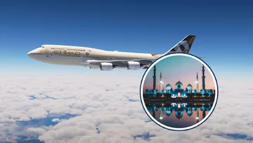 Samolot Etihad Airways i Abu Zabi, zdjęcie ilustracyjne