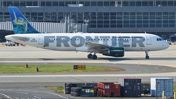 Samolot linii Frontier Airlines, zdjęcie ilustracyjne