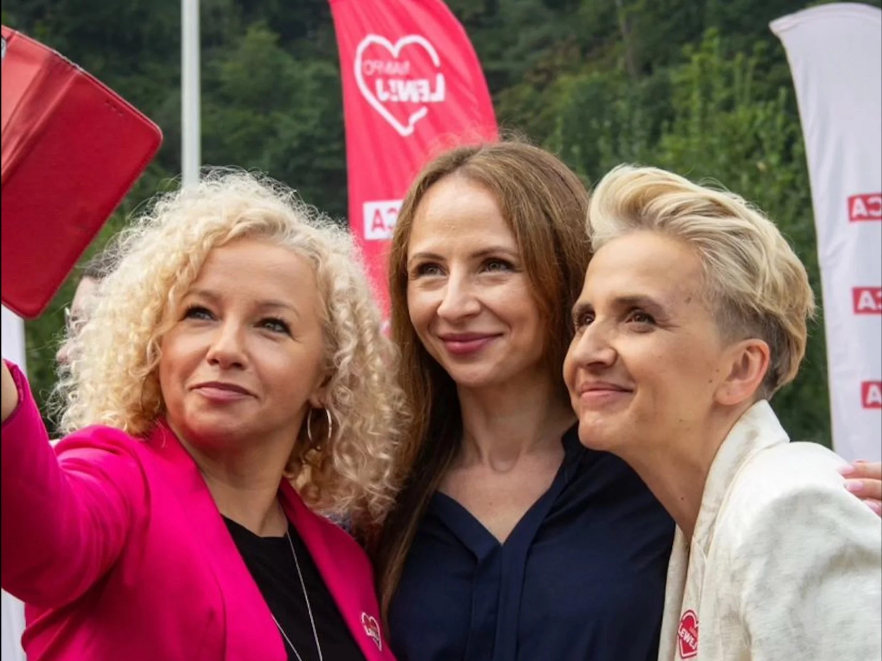 Katarzyna Kotula, Agnieszka Dziemianowicz-Bąk i Joanna Scheuring-Wielgus