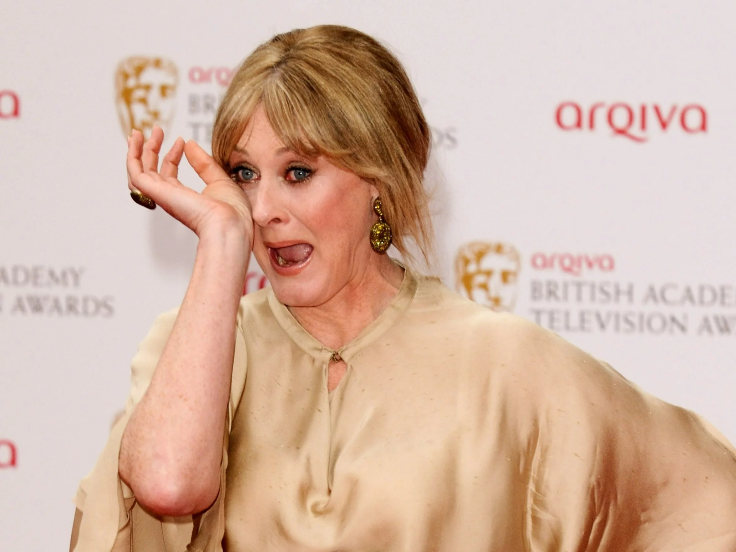 Sarah Lancashire w 2013 roku na gali rozdania nagród BAFTA