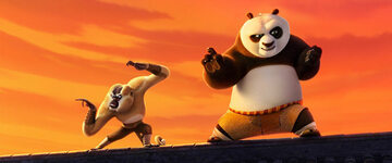 Scena z bajki "Kung Fu Panda 3"