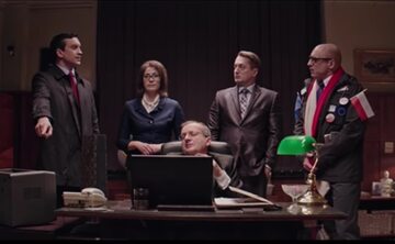 Scena z piątego odcinka "Ucha Prezesa"
