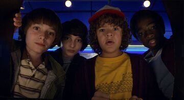 Scena z serialu "Stranger Things"