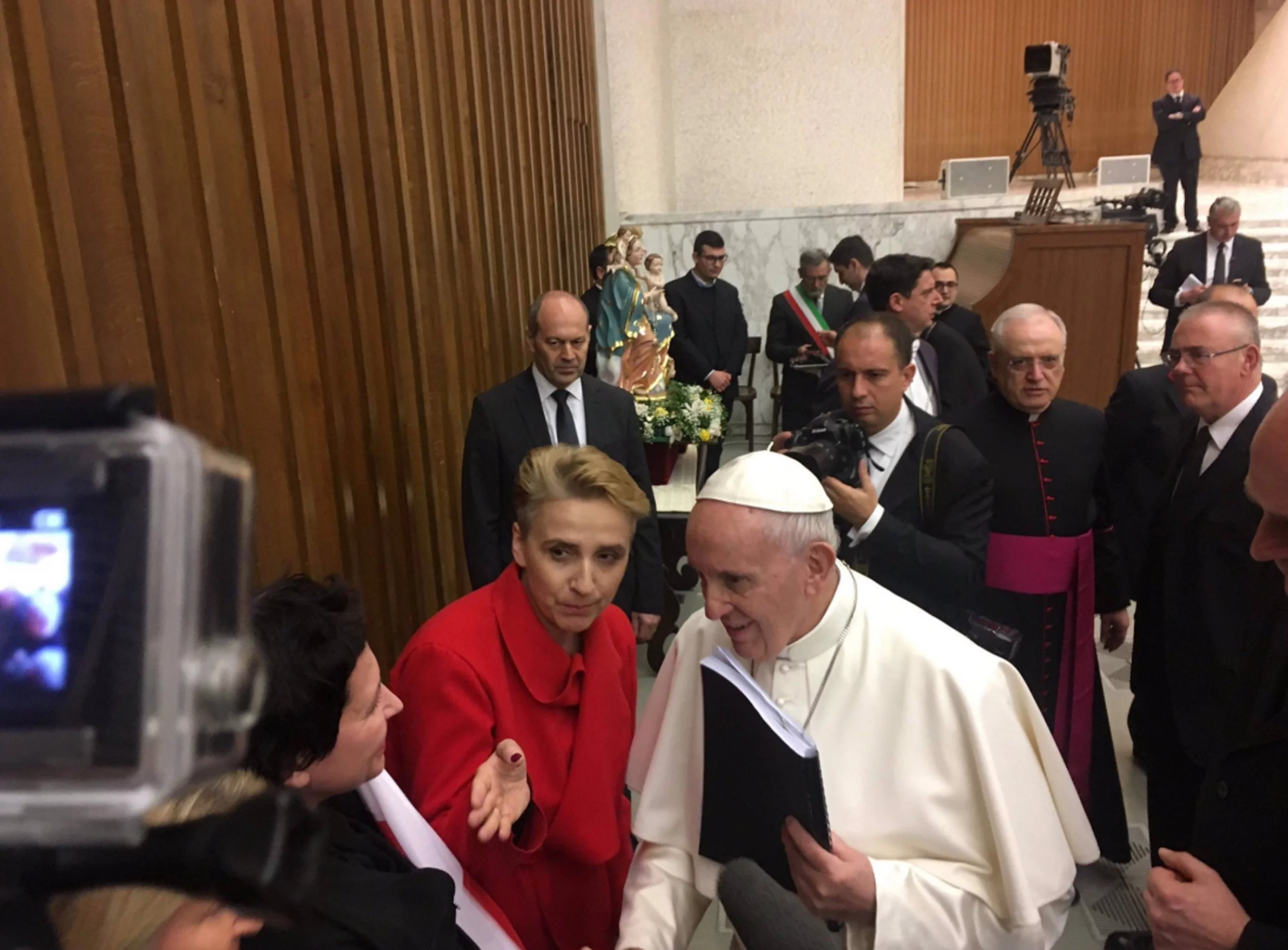 Joanna Scheuring-Wielgus spotkała się z papieżem Franciszkiem