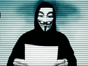 Screen z nagrania Anonymous