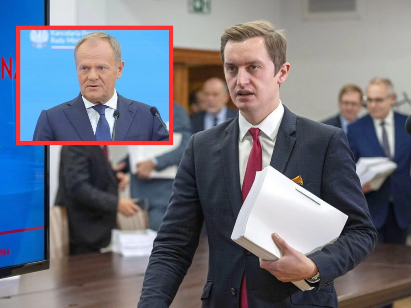 Sebastian Kaleta i Donald Tusk