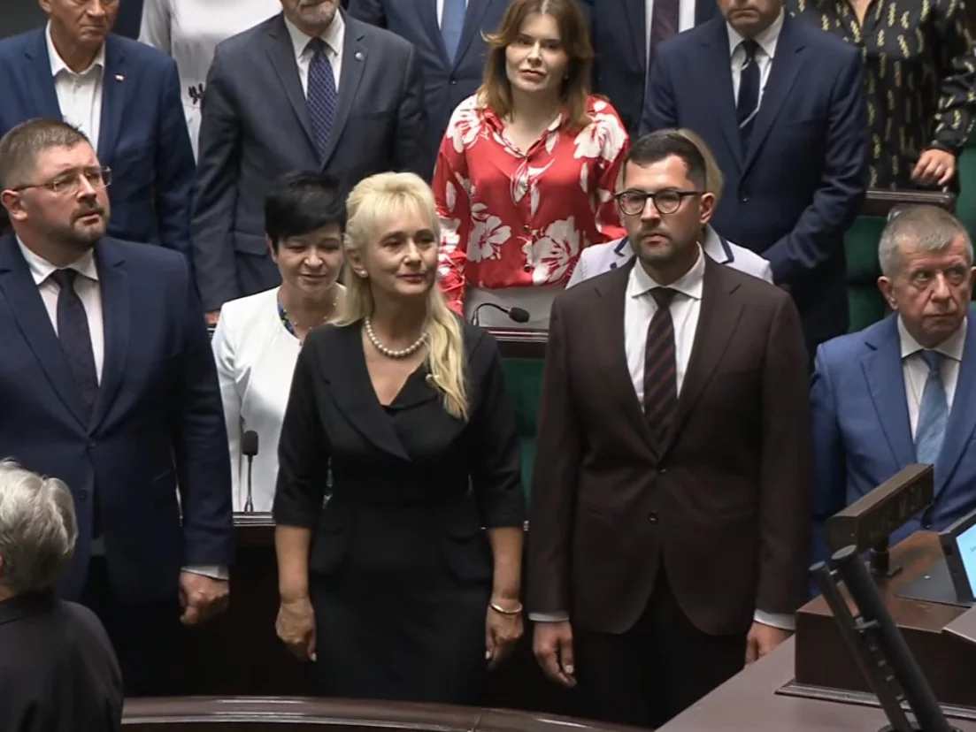 Od lewej: Tomasz Rzymkowski, Bogumiła Olbryś, Marek Subocz, Michał Jach