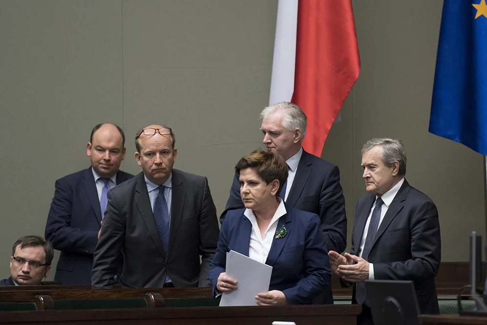 Rada Ministrów podczas posiedzenia Sejmu