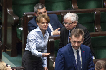 Sejm, nz. Emilewicz, Sobolewski, Kaczyński i Schreiber