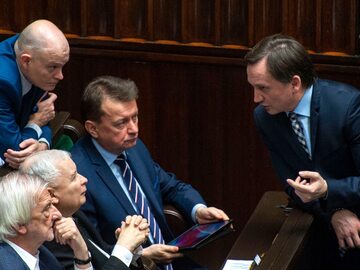 Sejm, Waldemar Andzel, Ryszard Terlecki, Jarosław Kaczyński, Mariusz Błaszczak i Zbigniew Ziobro