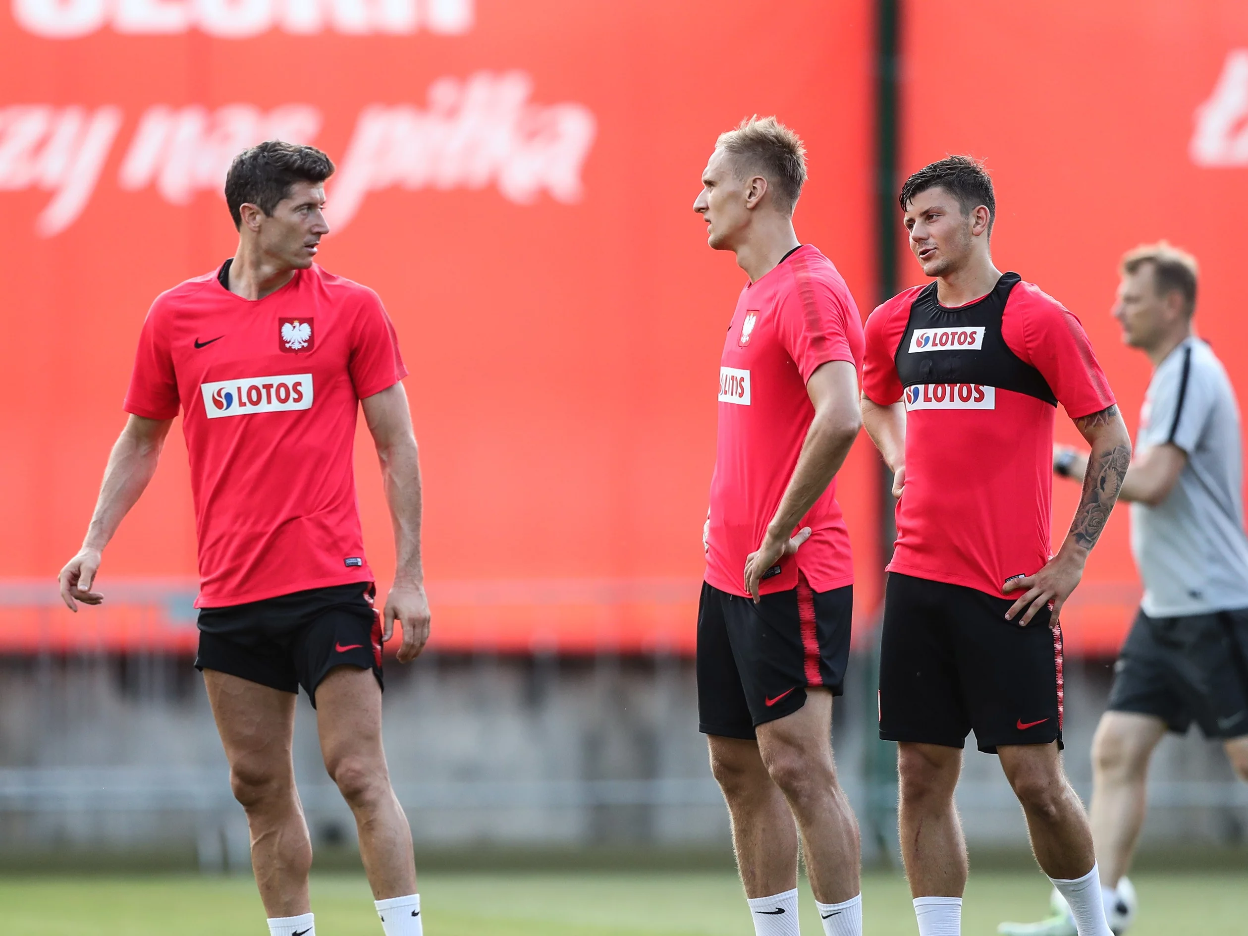 Robert Lewandowski, Łukasz Teodorczyk i Dawid Kownacki