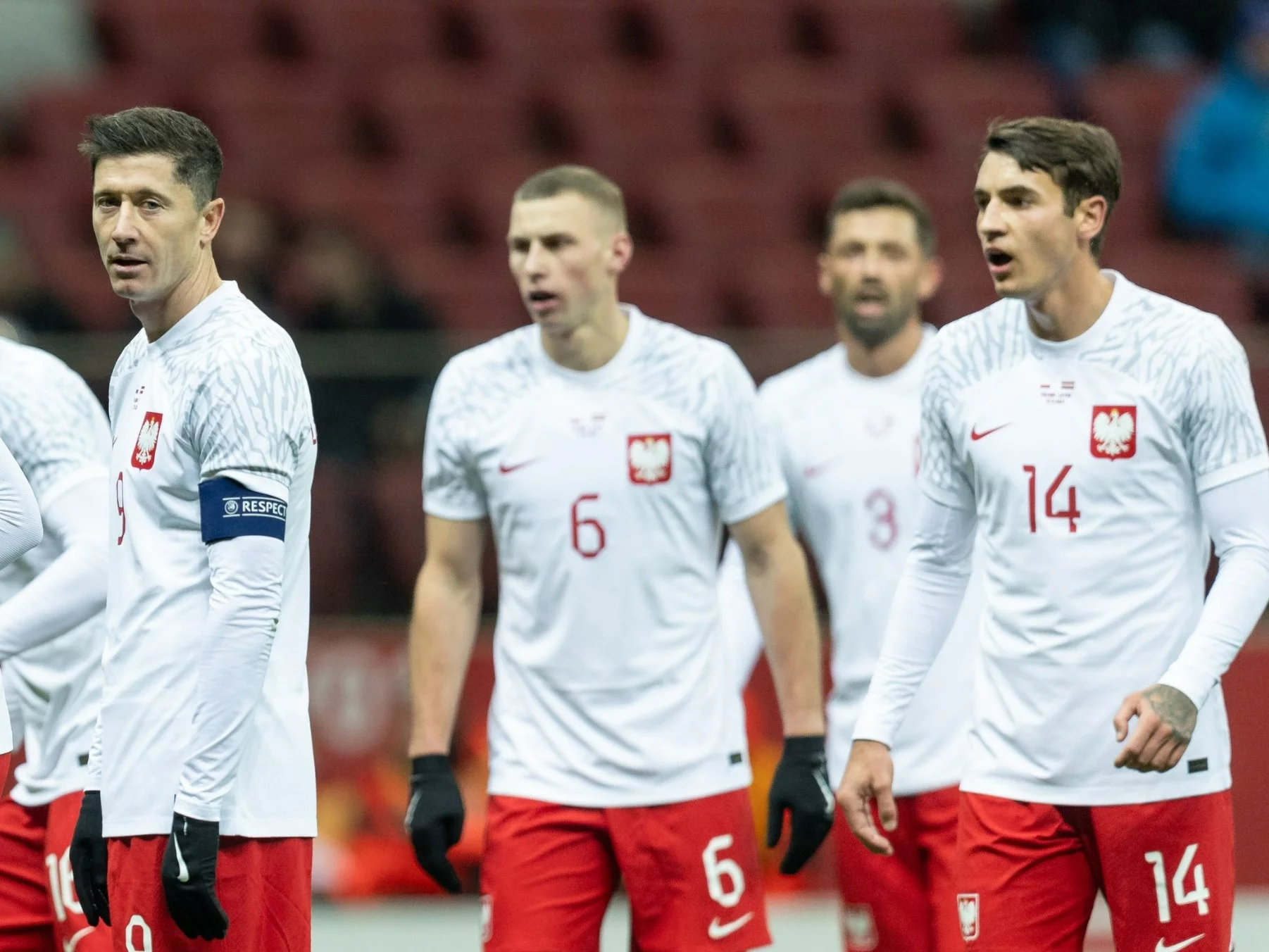 Robert Lewandowski, Jakub Piotrowski i Jakub Kiwior