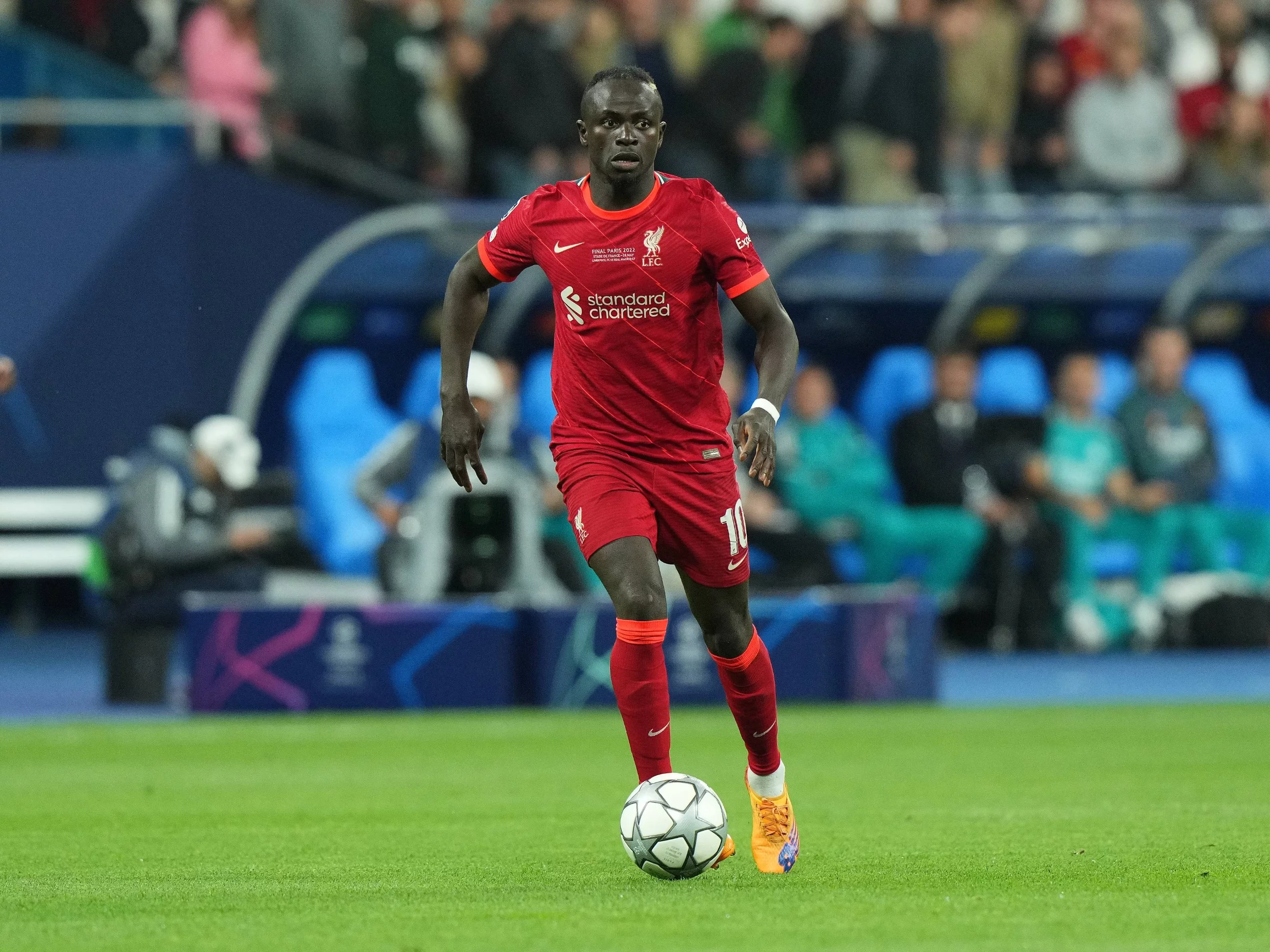 Sadio Mane w finale Ligi Mistrzów 2022