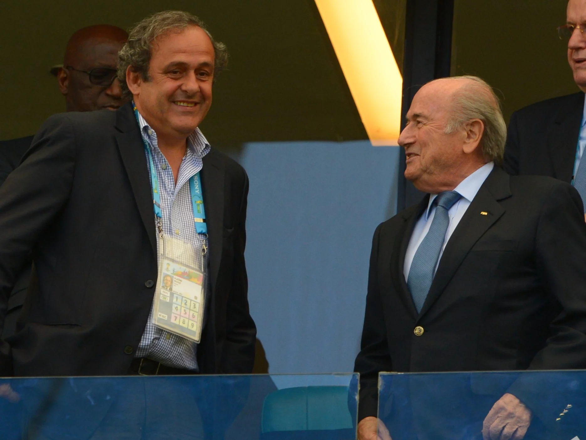 Michel Platini (L) i Sepp Blatter (P)