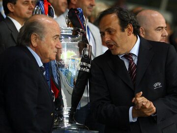 Sepp Blatter i Michel Platini w 2007 roku