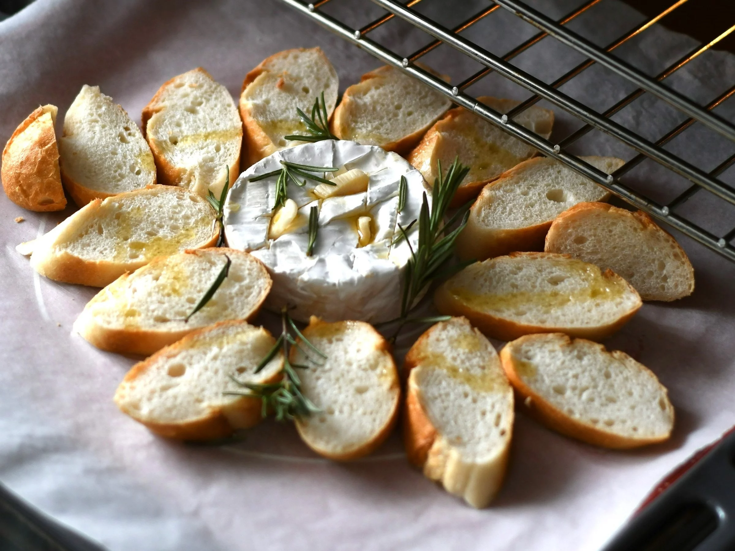 Pieczony camembert