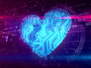 Serce w cyberprzestrzeni, zdjęcie ilustracyjne
