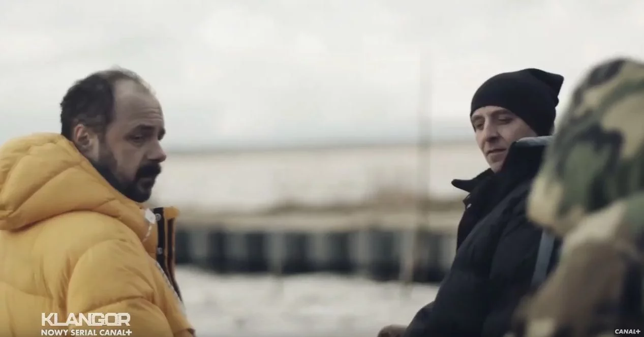 Zdjęcie z planu filmowego miniserialu „Klangor”