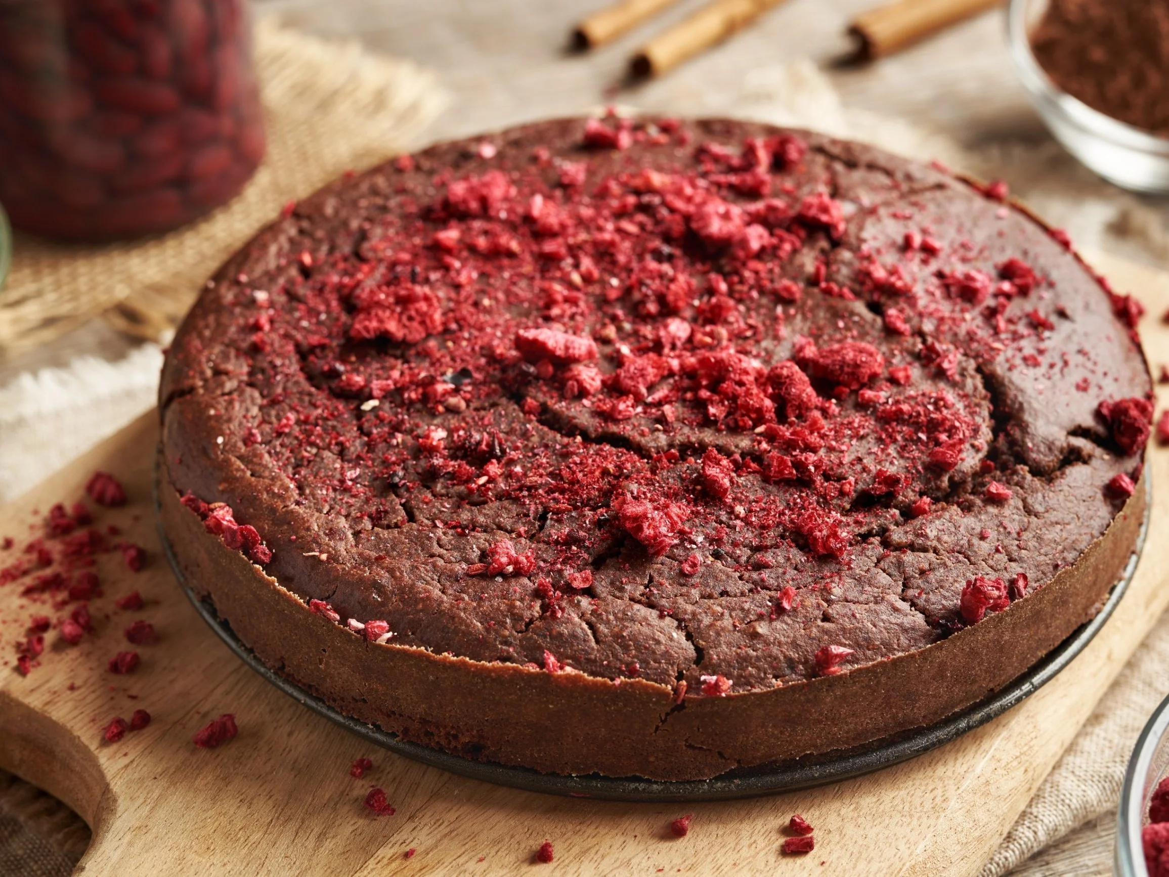 Na redukcji piekę to zamiast zwykłego brownie. W całym cieście jest ponad 70 g białka
