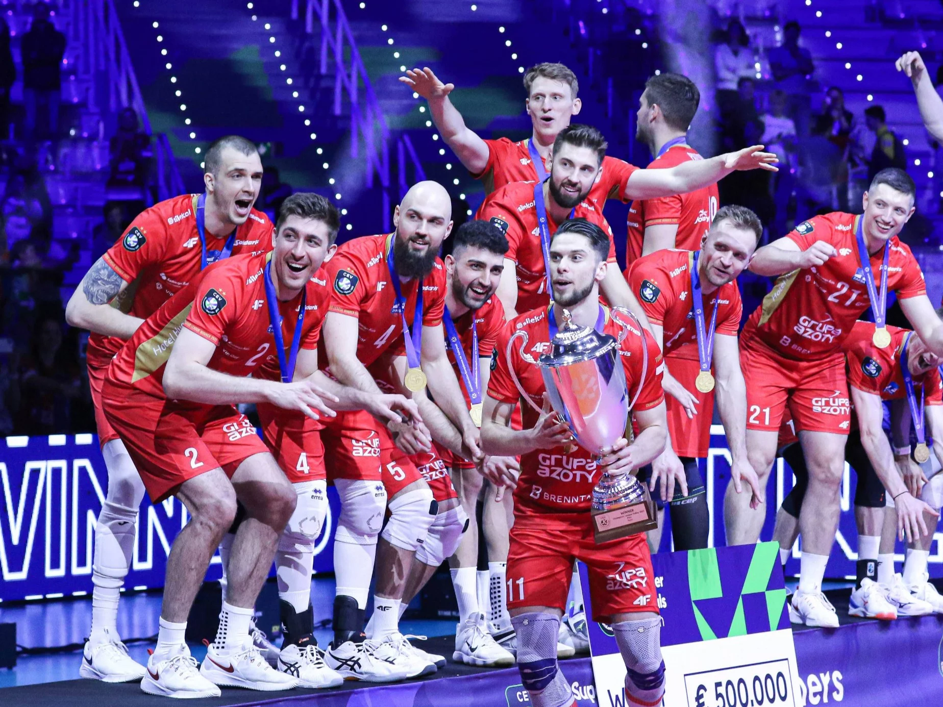 Siatkarze ZAKSY po triumfie w LM w 2023 roku