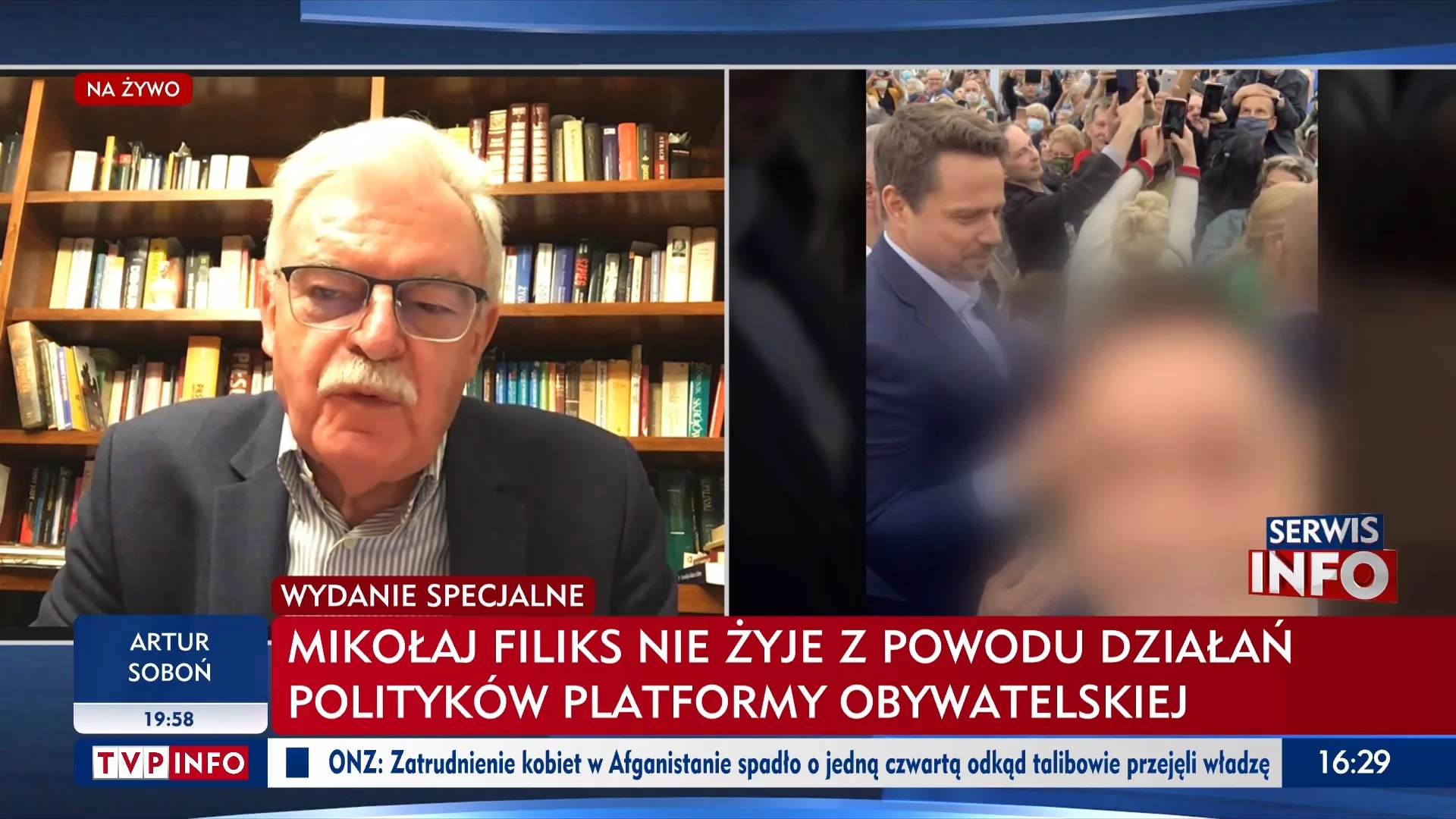 Skandaliczny pasek w TVP Info