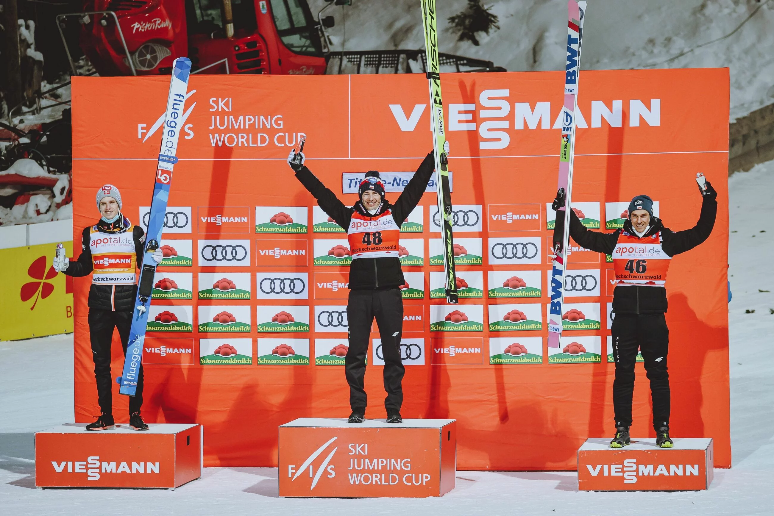 Kamil Stoch na podium w Titisee-Neustadt