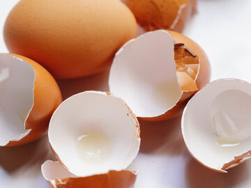 Skorupki jaj w 80 proc. składają się z łatwo przyswajalnego wapnia