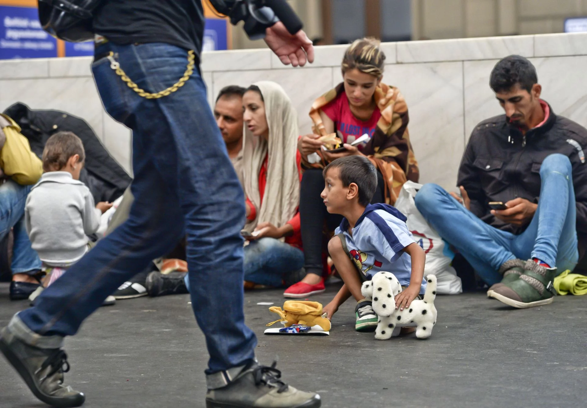 Uchodźcy na Węgrzech, zdjęcie z 2015 roku