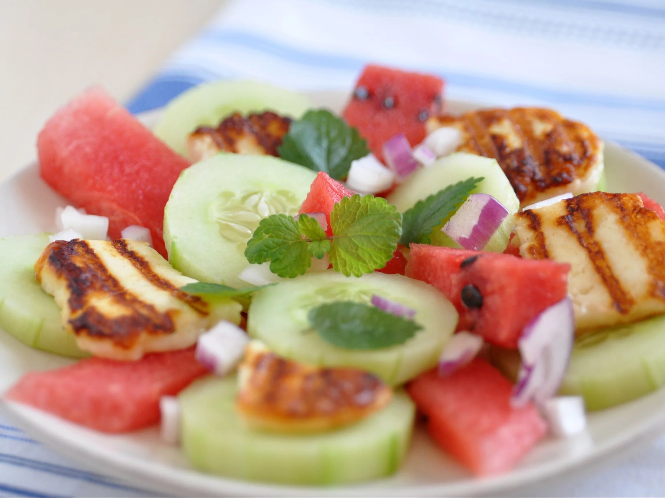 Sałatka z halloumi