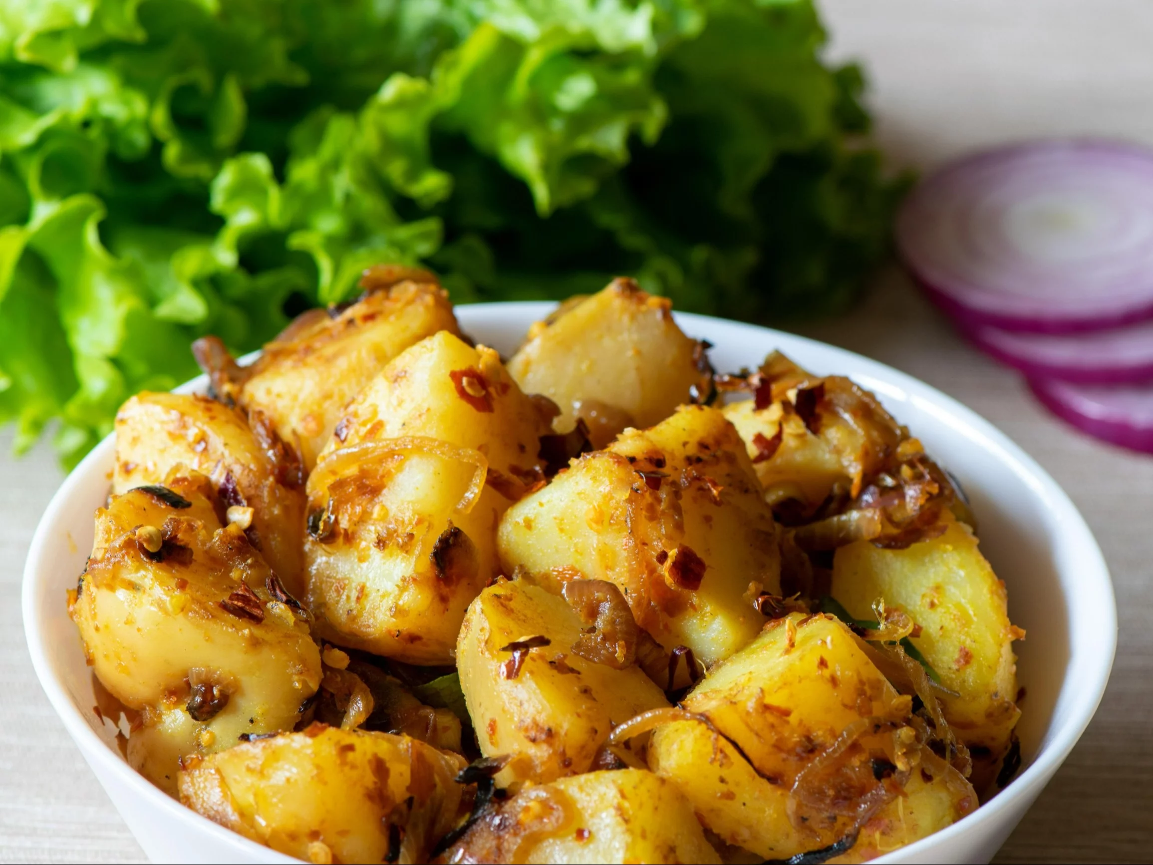 Ziemniaki smażone z curry