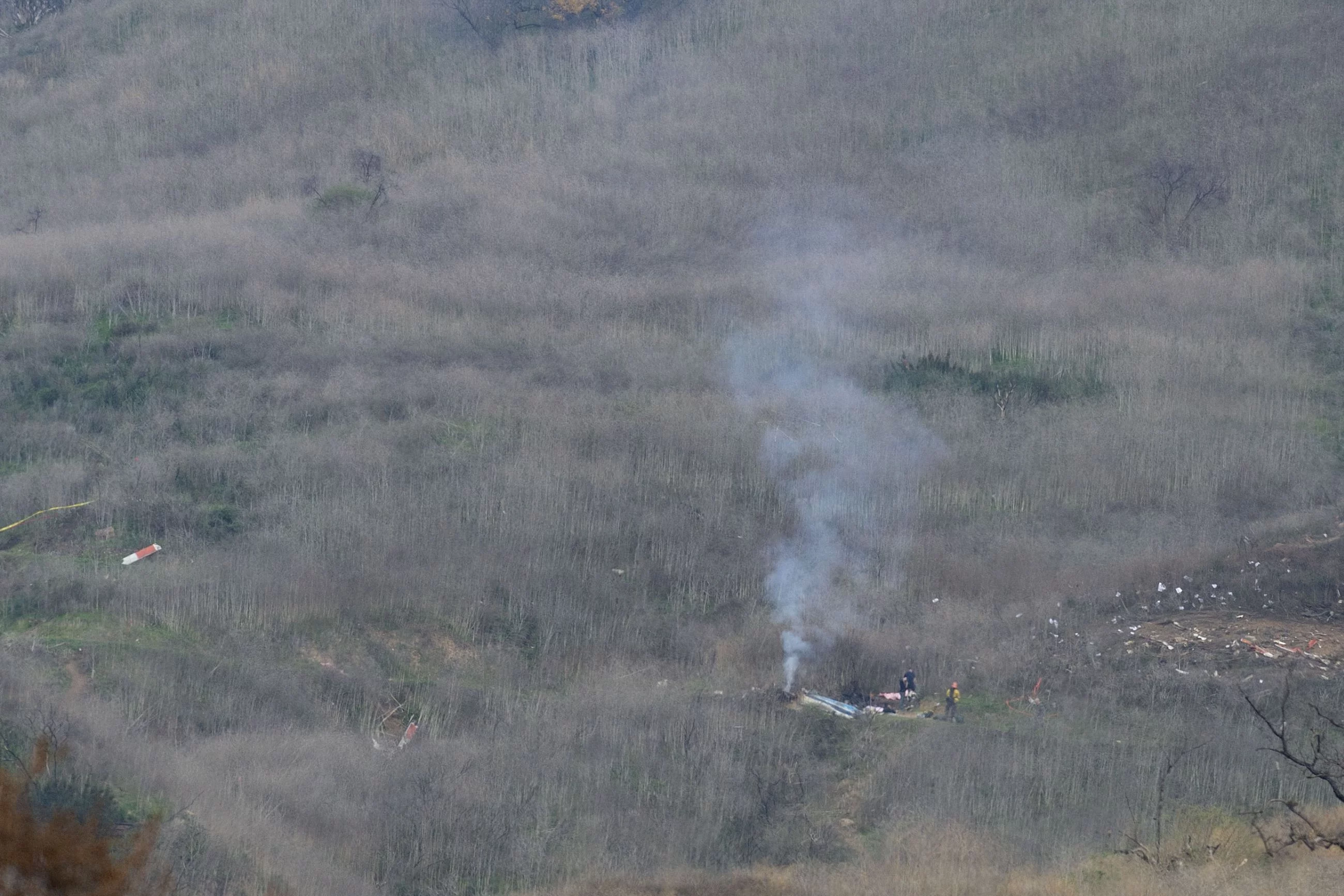 Miejsce, w którym rozbił się helikopter