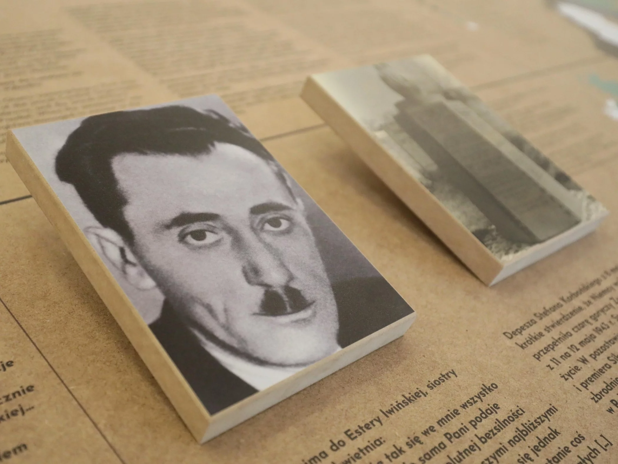 Fragment wystawy o Szmulu Zygielbojmie w Żydowskim Instytucie Historycznym (2018 rok)