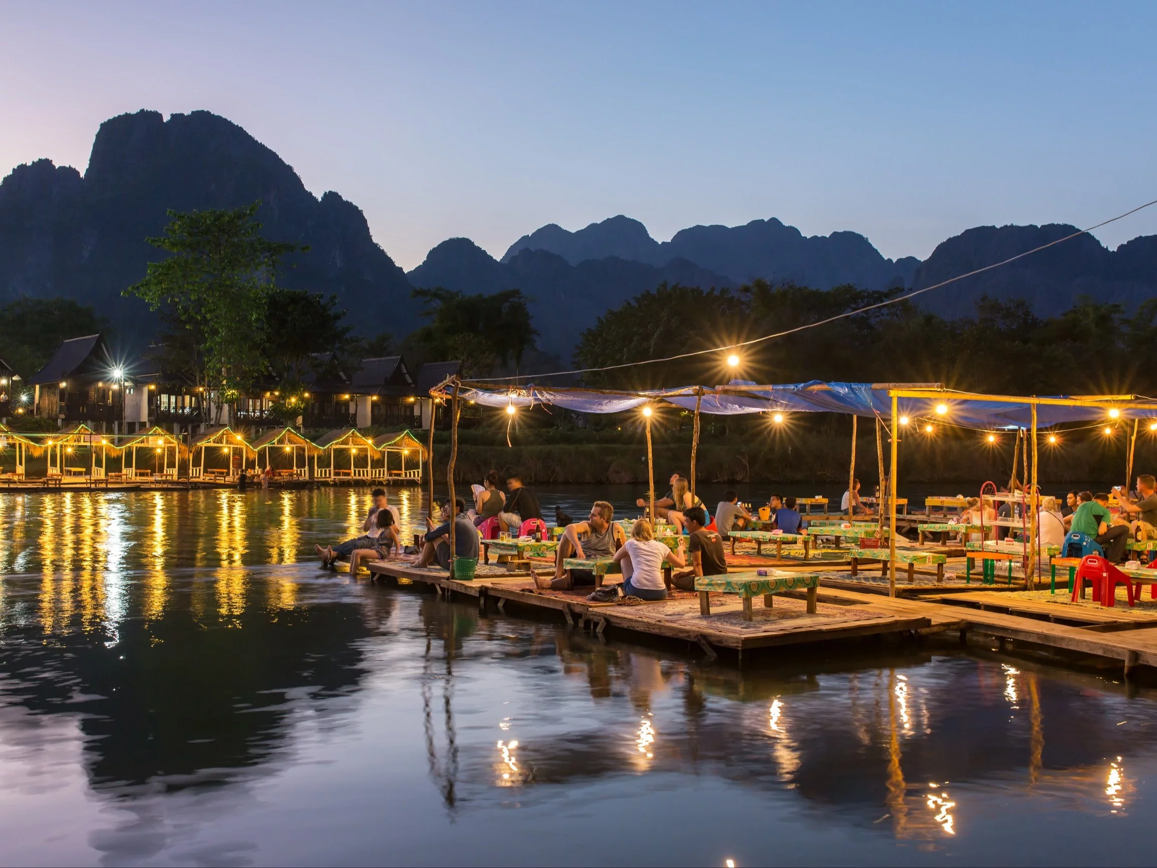 Vang Vieng w Laosie