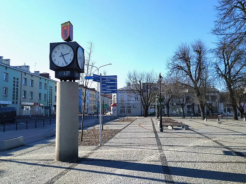 Plac Solidarności i Wolności w Łukowie