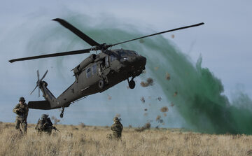 Śmigłowiec Black Hawk podczas ćwiczeń