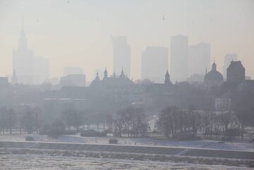 Smog nad Warszawą. 9 stycznia 2017