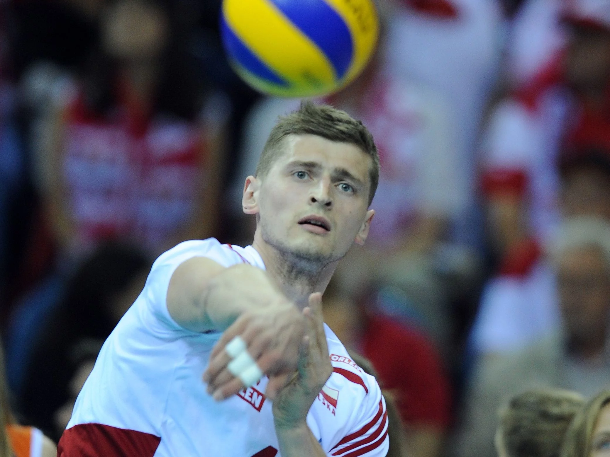 Piotr Nowakowski w barwach reprezentacji Polski